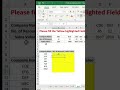 Please fill the Yellow highlighted Field by the using left table #dataanalytics #tranding #excel