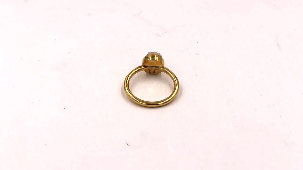 Kinsley Armelle Stone Collection - Amber Quartz Ring