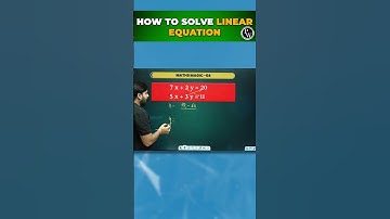 How to Solve Linear Equation 100days =100Concepts #Maths #100DayHardChallenge #SSC