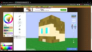 How to make a head in planet minecraft skin editor