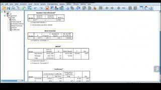 Simple Linear Regression in SPSS
