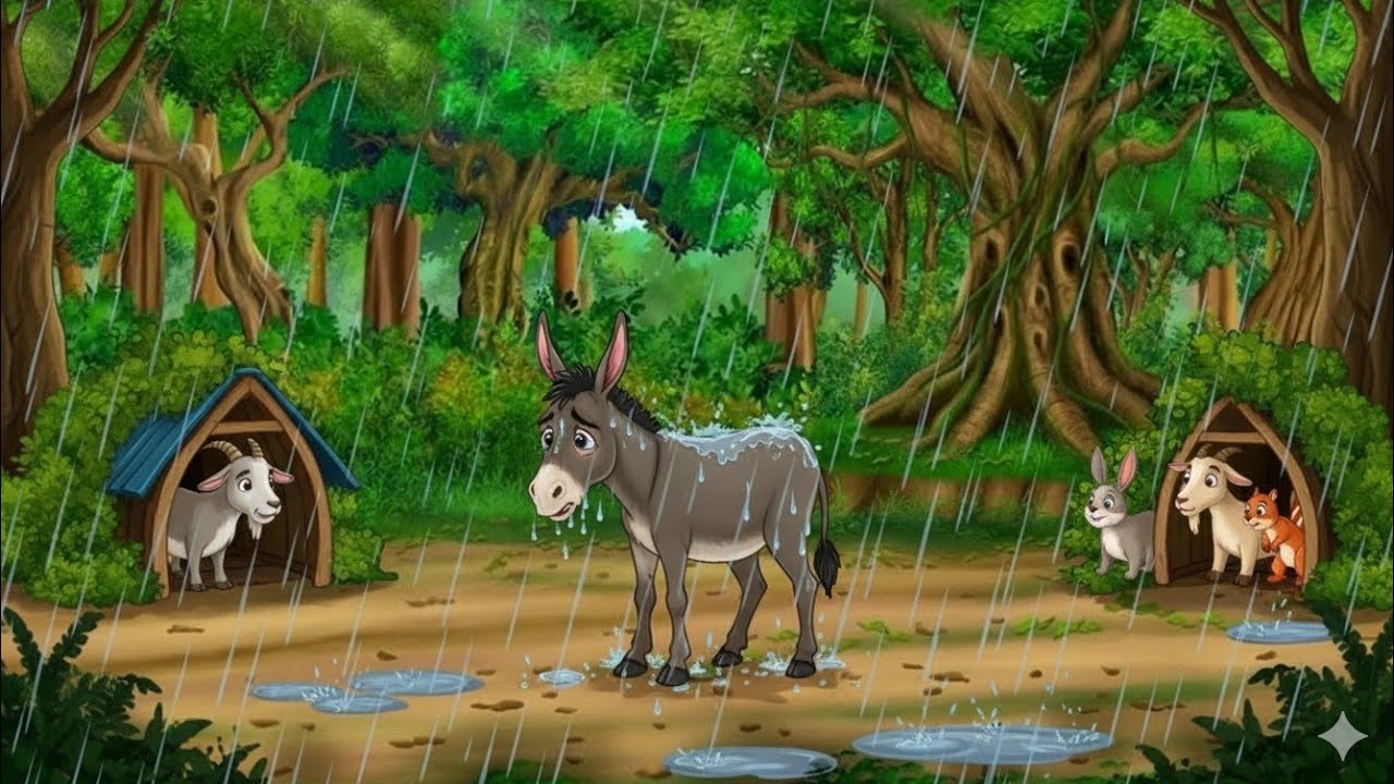 आलसी गधा और चालाक बकरी |BakariAur Gadhaha |Hindi Moral Story |HindiMoral Kahaniya