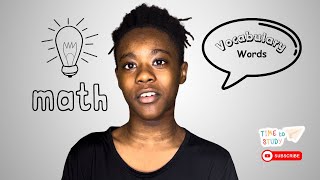 Micah Studying His 6th Grade Math Vocabulary Words