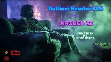 DaVinci Resolve 18.5 + Kaiber AI  Zombie