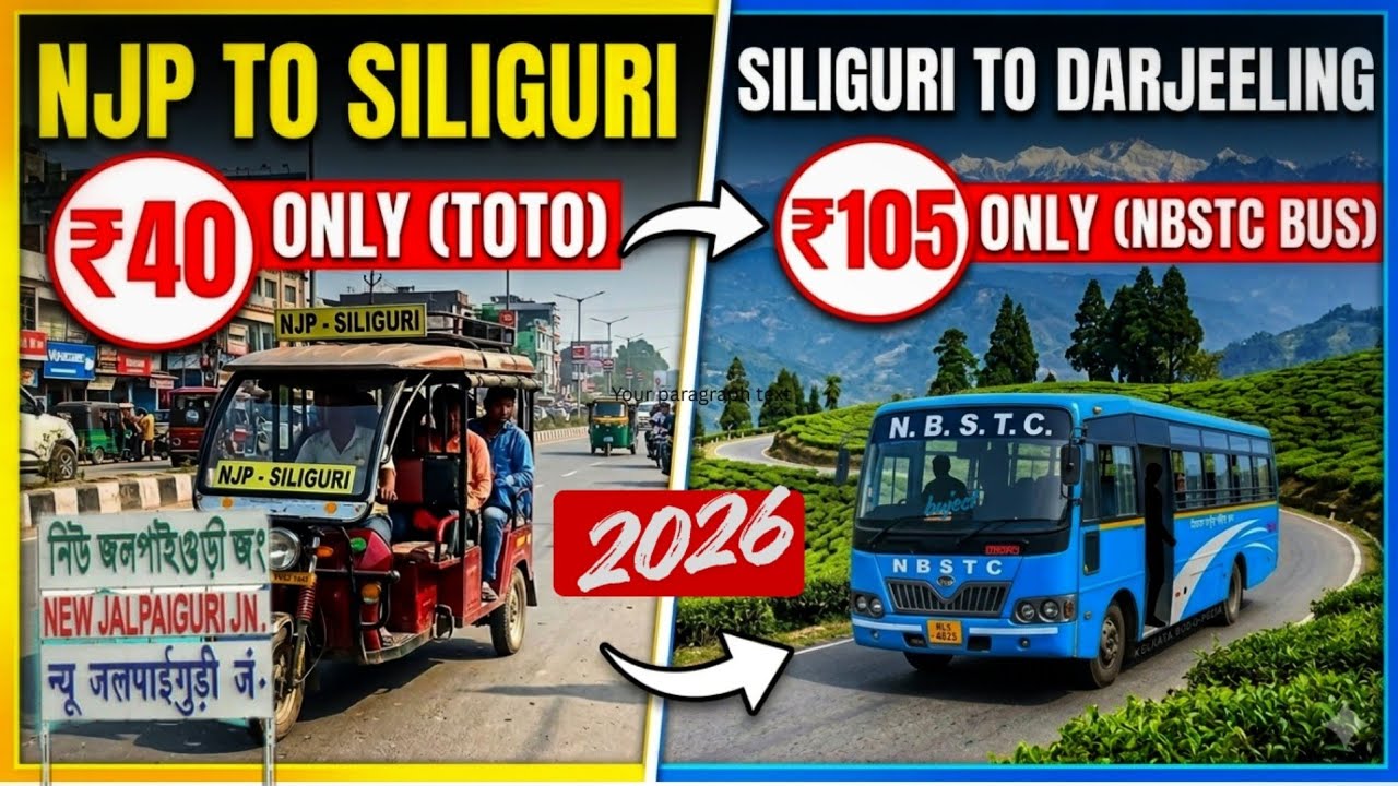 Darjeeling Jaane Ka Sabse Sasta Tarika | Train + Bus Guide | Complete Budget Travel Guide 2026