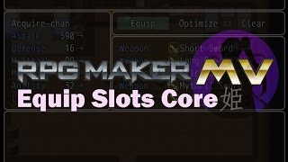 RPGMaker MV: Equip Slots Core
