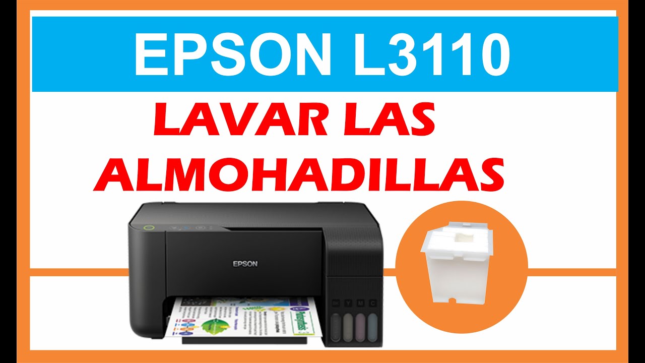 Limpiar Almohadillas Epson L3110 - Lavar las Almohadillas - YouTube