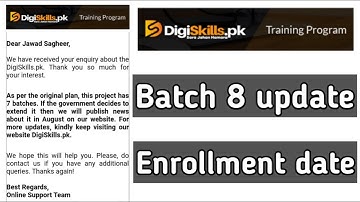 How to enroll for digiskills courses | digiskills batch 8 enrollment date | digiskills