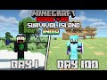 😱I Survived 100 Days On a Survival Island in Minecraft Hardcore..(Hindi)