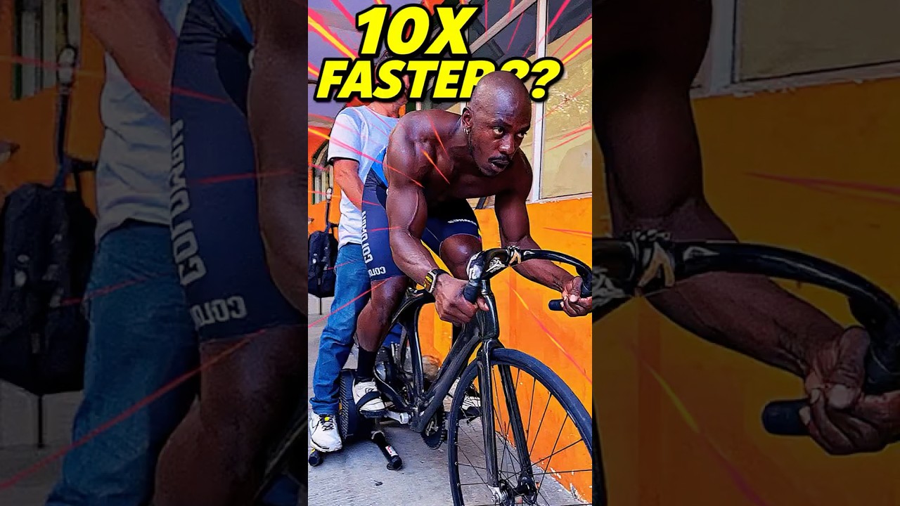 This Cyclist Is Faster Than a Motorcycle 🚴⚡ 