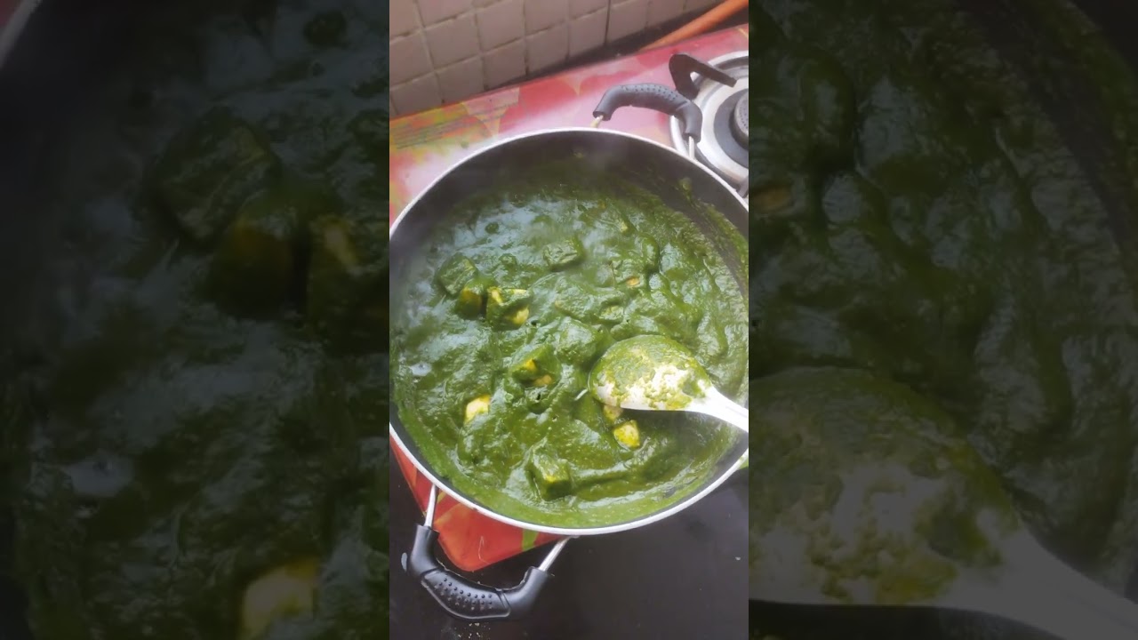 Tasty crimy palak panir 