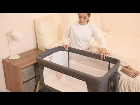  BEKA 4 in 1 Baby Bassinet Bedside Sleeper, Baby Bedside Crib 4  Functions, Bedside Bassinet Crib Sleeper, Playard, Changing Table, Baby  Bassinet for Newborn Baby : Baby