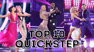 My Top Ten Quickstep Dances on Dancing With The Stars