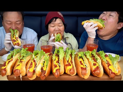 (🌭 Homemade New York Corn <strong>Dog</strong>) 요리&amp;amp;먹방!! - Mukbang eating <strong>show</strong>