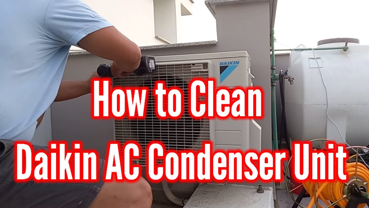 How to Clean Daikin AC Condenser UnitDIY cleaningamployincyprusvlogs