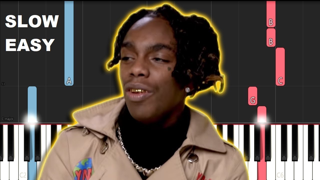 YNW Melly - Suicidal (SLOW EASY PIANO TUTORIAL)