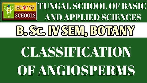 L-05 | B Sc IV Sem | Classification of Angiosperms | Artificial,  Natural & Phylogenetic Systems