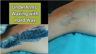 Underarms Waxing Process with Hard Wax | Waxing Tutorial | Armpits Wax