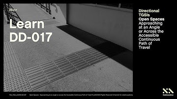 How to use Directional TGSIs (Tactiles) in Open Spaces Across an Accessible Path of Travel?