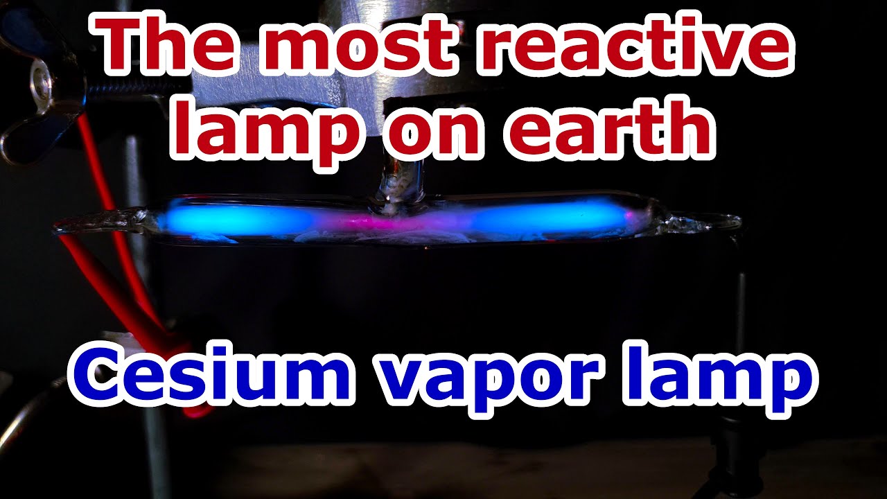 My first try to build the most reactive lamp on earth: Cesium vapor lamp