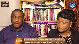 21 Days Prayer & Fasting. Day 1. Monday 5th January 2026.