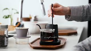 Cozy life and spring morning. Toasting bread, coffee, and breakfast.