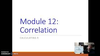 Module 12 - Calculating r