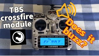 TBS Crossfire module & Fr-Sky Taranis buzzing noise solution