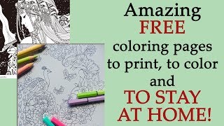 Amazing FREE Coloring pages to print, to color and to #STAYATHOME