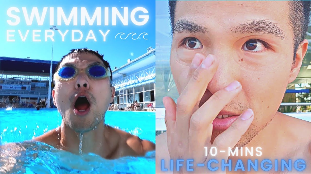 Swimming 10mins EVERYDAY for a week… This Happened