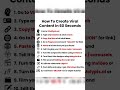 "How to Make Viral Content in 60 Seconds: Step-by-Step AI Guide!"#viralcontent #contentcreator#daily