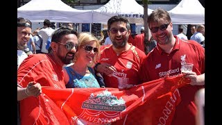 26.05.2018. Liverpool fans sing &quot;Allez, Allez, Allez&quot; in Kiev