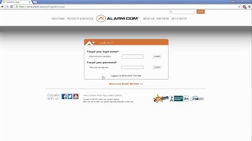 Alarm com Forgot user name