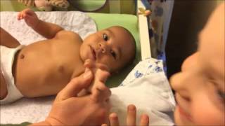 Caleb's First Laugh!