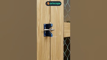 Sliding Metal Door Latch with Click Sound and Manual Unlock   #ariscope