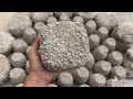 ASMR White concrete texture dry foolr crumbling video