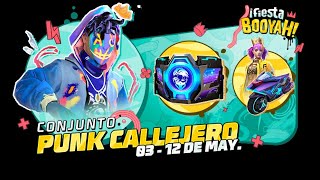 NUEVA RULETA DE TOKENS CONJUNTO PUNK CALLEJERO FREE FIRE Resimi