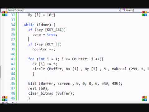 C++ Allegro Made Easy 15 - Bullets