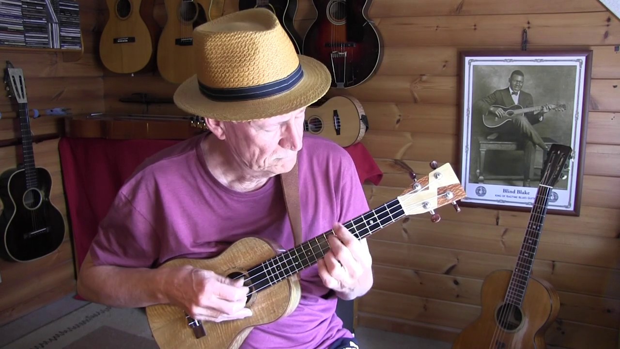 Fingerpicking Blues Ukulele "Ukulele Rag" TAB/Lesson available YouTube