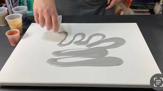 Acrylic Pouring: Stunning Metallic Super Fluid Pour Style- Abstract Art Technique