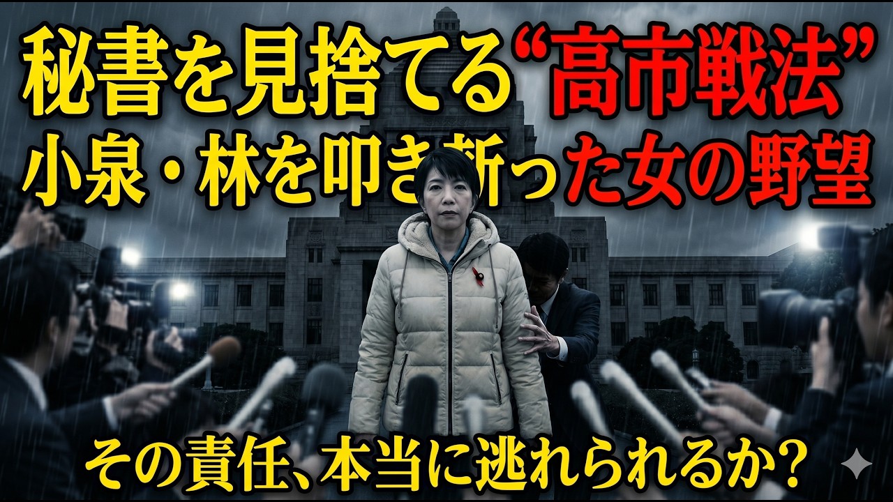 【高市戦法の闇】小泉・林を叩き斬った女帝の冷酷すぎる「トカゲのしっぽ切り」