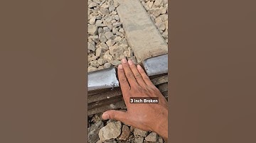 3 inch broken rail, speedy train passed. #railway #shorts