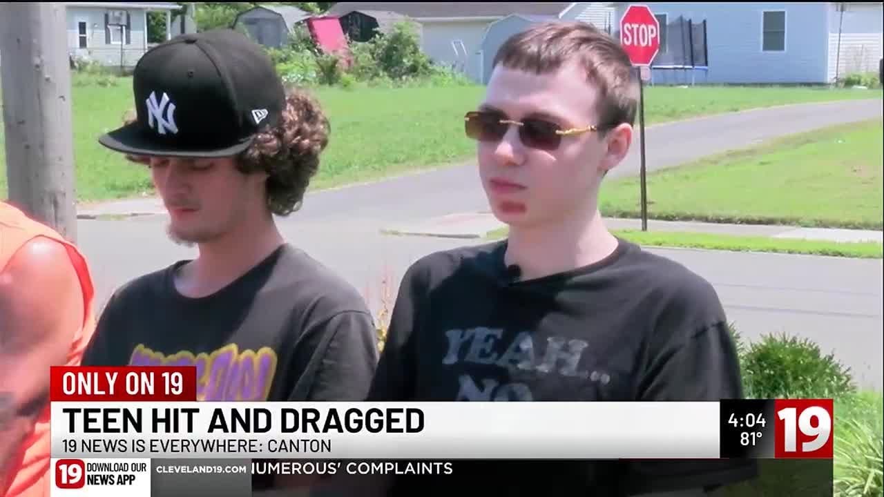 Canton Teen walking home with his brother struck and dragged by car