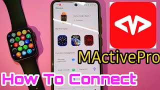 How To Connect MActive Pro App With Smartwatch | Mactive Pro App | W17 Smartwatch | Mactive pro