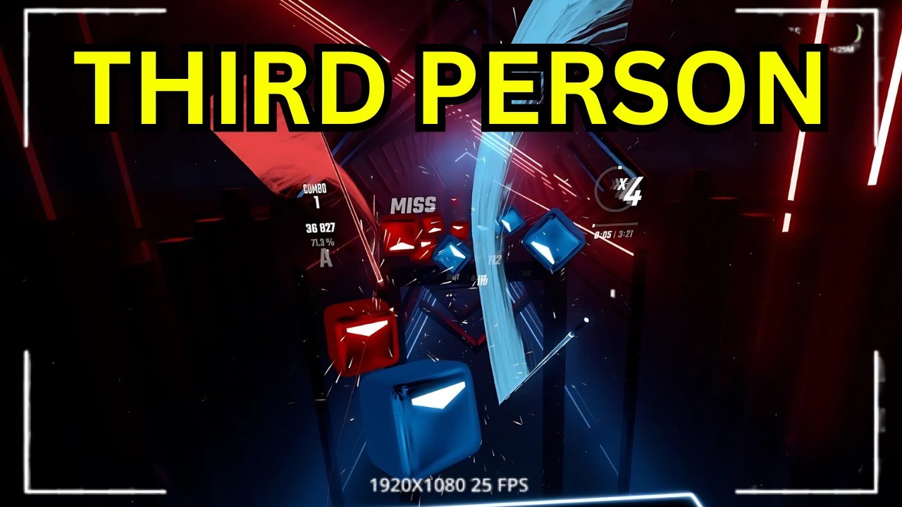 Beat Saber But it's in Third Person