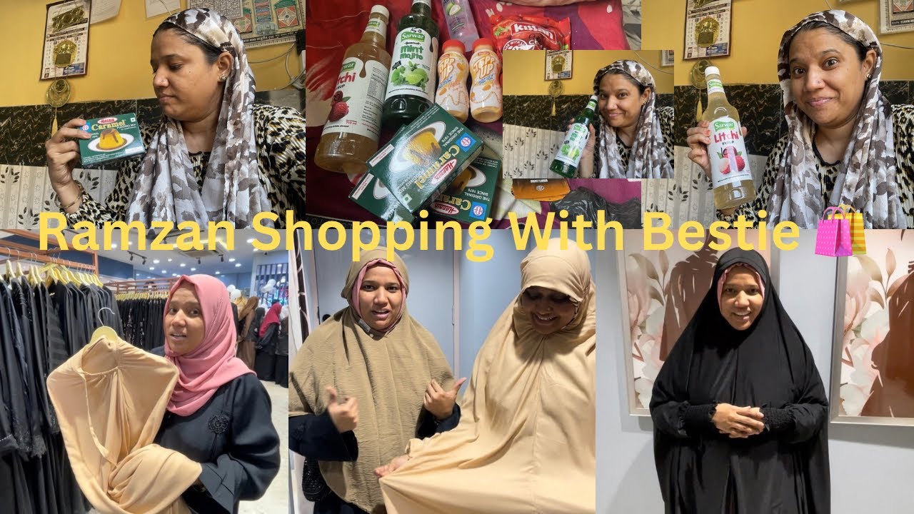 Ramzan Ki Shopping With Bestie||Bus Me Mobile Chori Hogaya🥹||Shopping Vlog||Zaibakhan Vlog
