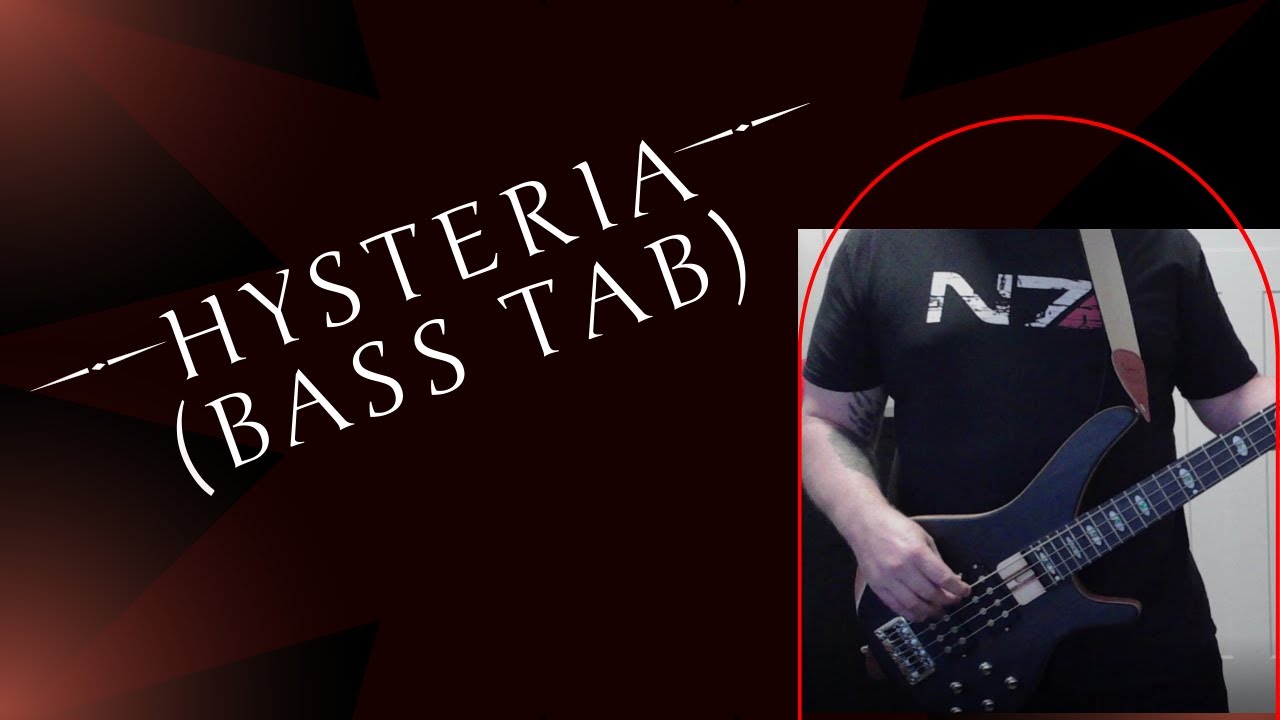 Hysteria (Bass Tab) YouTube