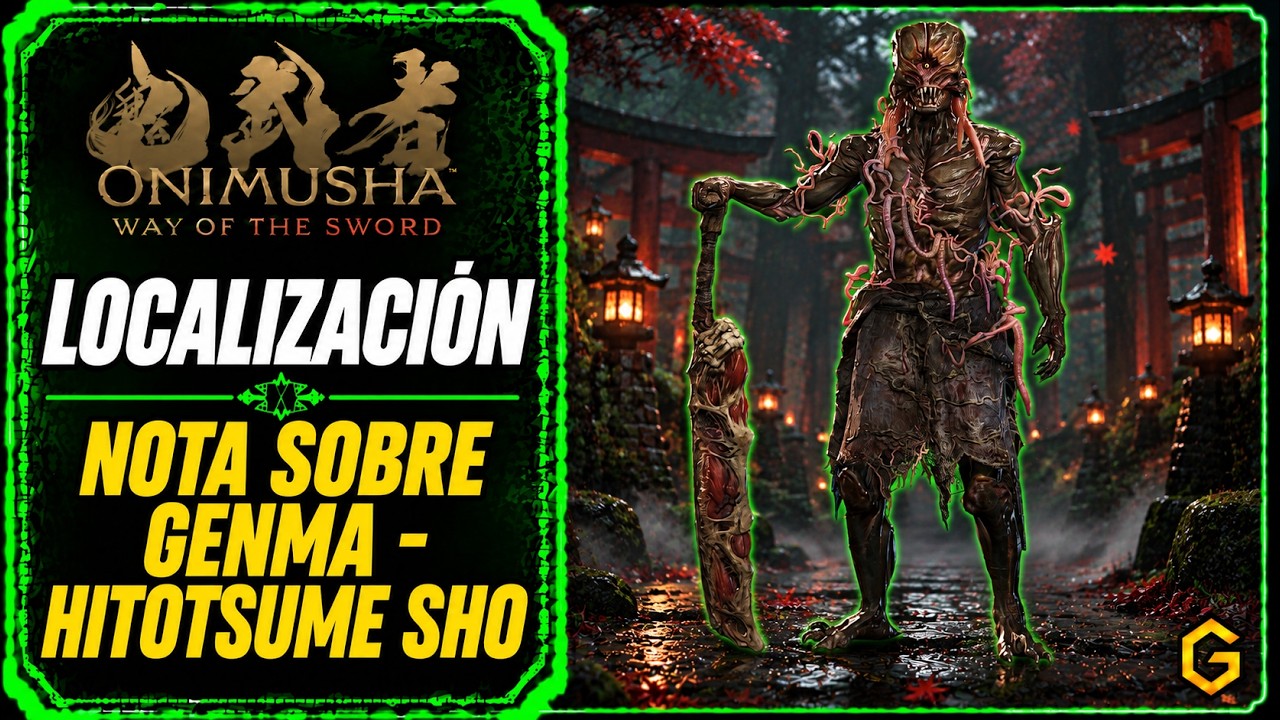 Nota Sobre Genma - Hitotsume Sho en Onimusha: Way of the Sword