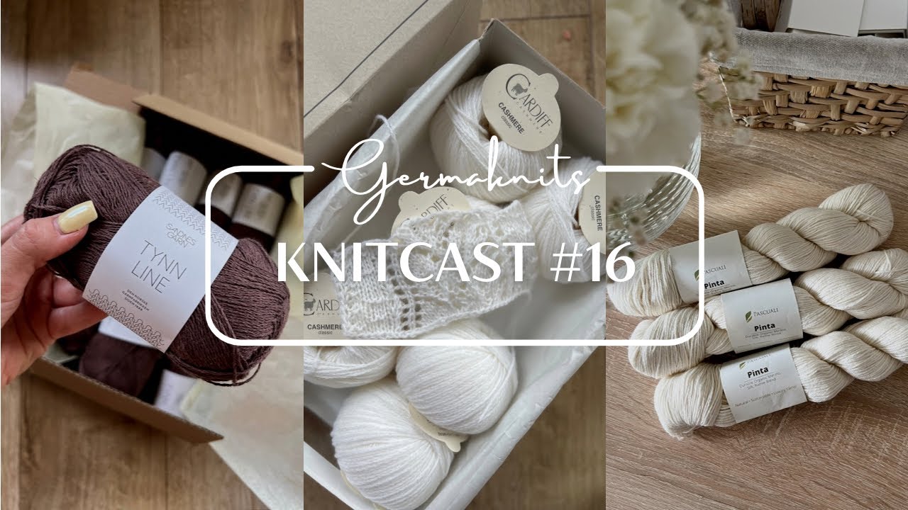 Knitcast#16 co wydziergałam w lecie, etola ślubna, włóczki, które ostatnio kupiłam
