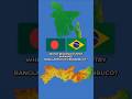 Bangladesh 🇧🇩 vs Pernambuco 🇧🇷! 🌊#geography #mapbattle #bangladesh #pernambuco